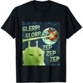 Glerp Glorp Funny Alien Cat Meme, Brainrot Tee, Costume product image 1