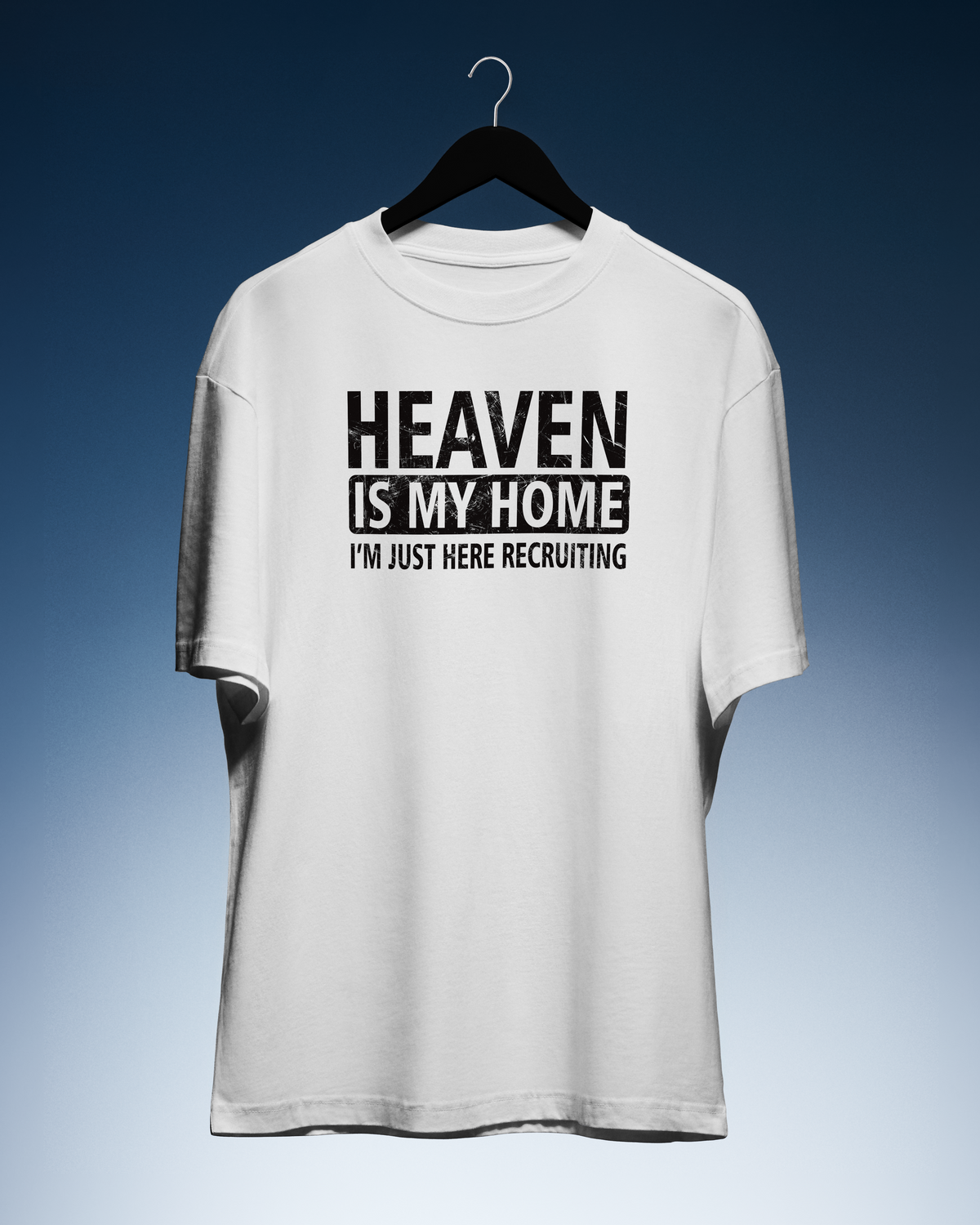DIYANYONE Original "HEAVEN IS MY HOME" Cotton T-Shirt product image 1