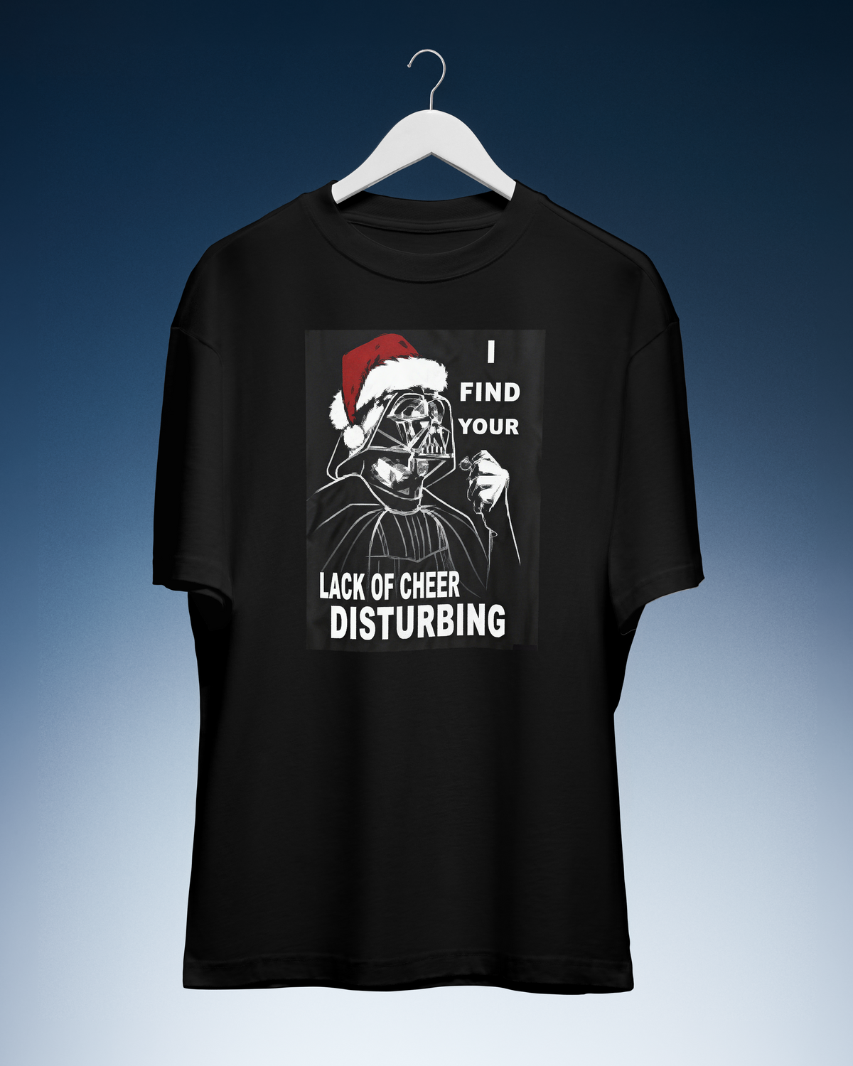 DIYANYONE Original Holiday Humor Tee: Santa Vader 'Lack of product image 4