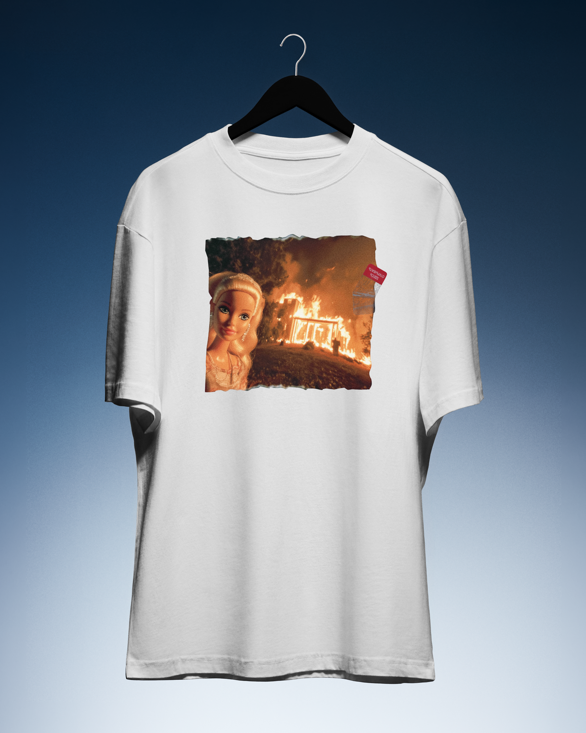 DIYANYONE Original Barbie Fire Meme Cotton Graphic T-Shirt product image 1