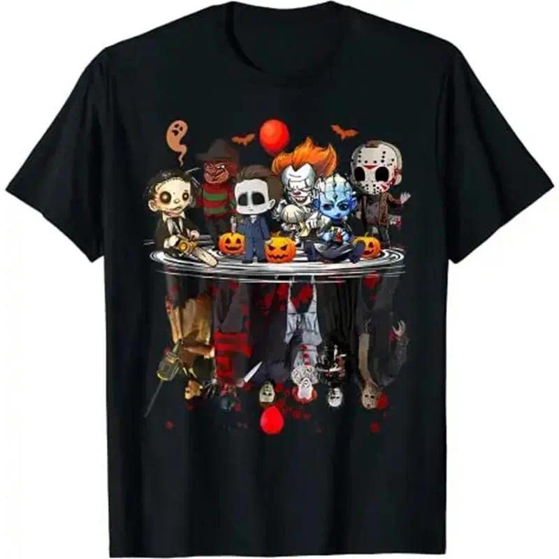 Horror Movie Characters Halloween Shirt - Freddy Jason product image 9