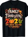 2026 Family Thanksgiving TShirt Celebrating the Joy of product image 1