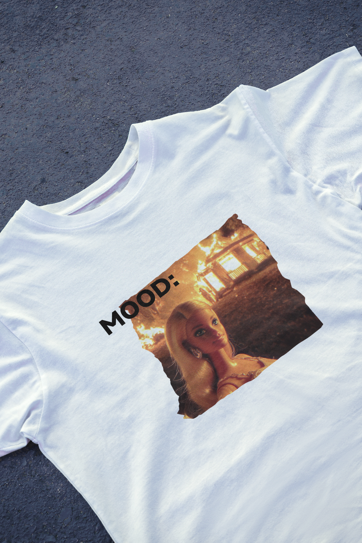 DIYANYONE Original Barbie Fire Meme Cotton Graphic T-Shirt product image 7