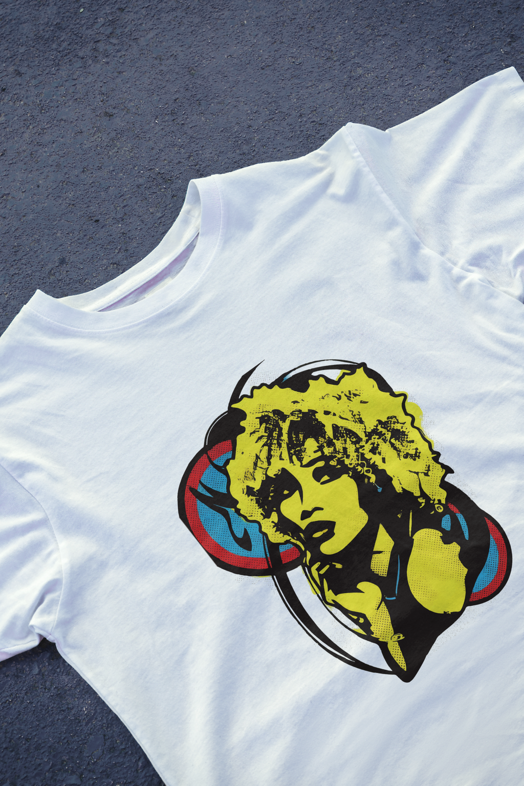 DIYANYONE Original Pop Art Tee: Bold New Wave Woman Graphic product image 2