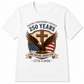 250 Years American Eagle Crew Neck T-Shirt, Vintage USA product image 1