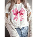 Women's Casual Short-Sleeve T-Shirt With An Elegant Pink product image 1