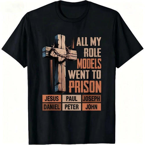 "All My Role Models Went To Prison" Bible Characters Cross product image 1