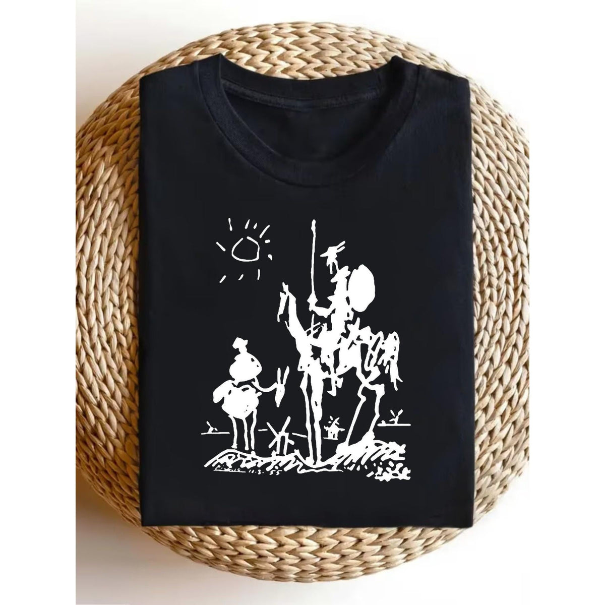 Picasso Don Quixote Art Tee – Vintage Cubist Sketch Graphic product image 5
