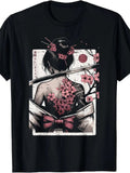 Japanese Woman Cherry Blossom Tattoo Art Geisha Women Men product image 1