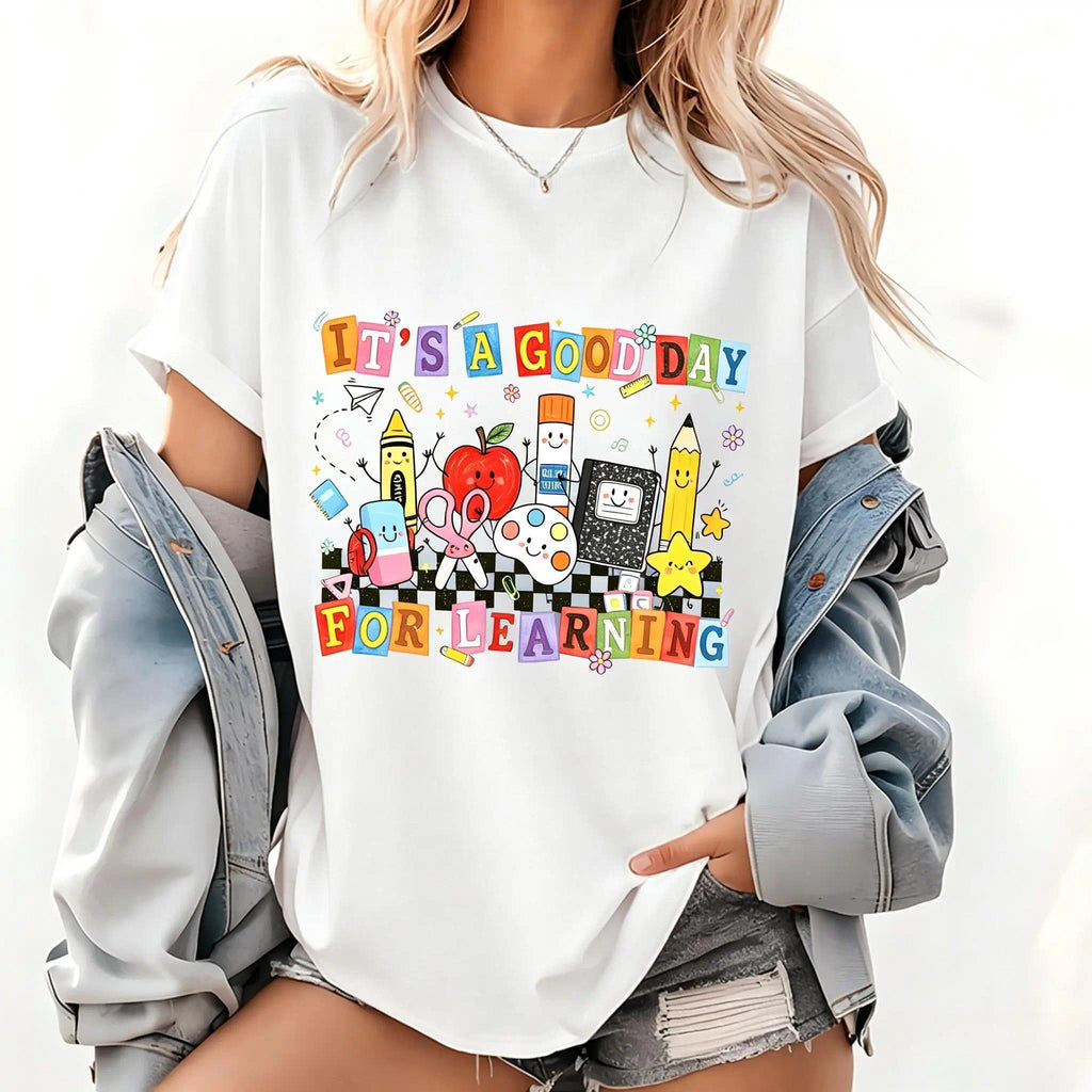 Back to School T-Shirt, Happy First Day of Tee, Cute product image 1