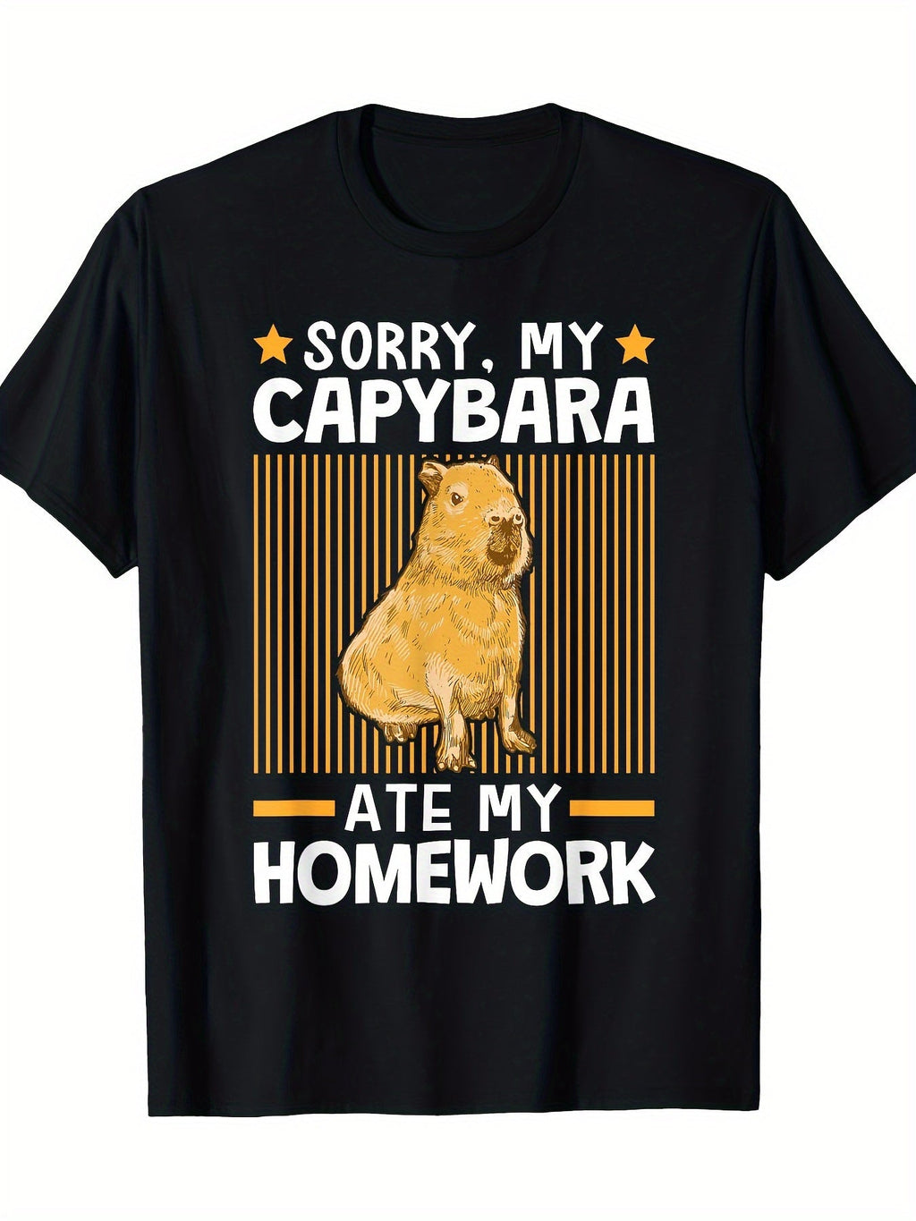 Capybara Print Mens Stylish Graphic TShirt - Casual Wear product image 2