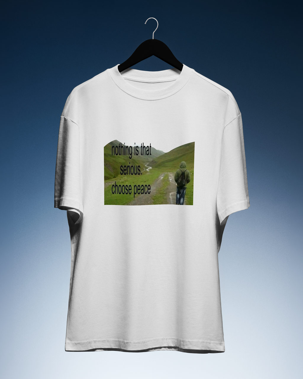 DIYANYONE Original "CHOOSE PEACE" Cotton T-Shirt - Nature product image 1