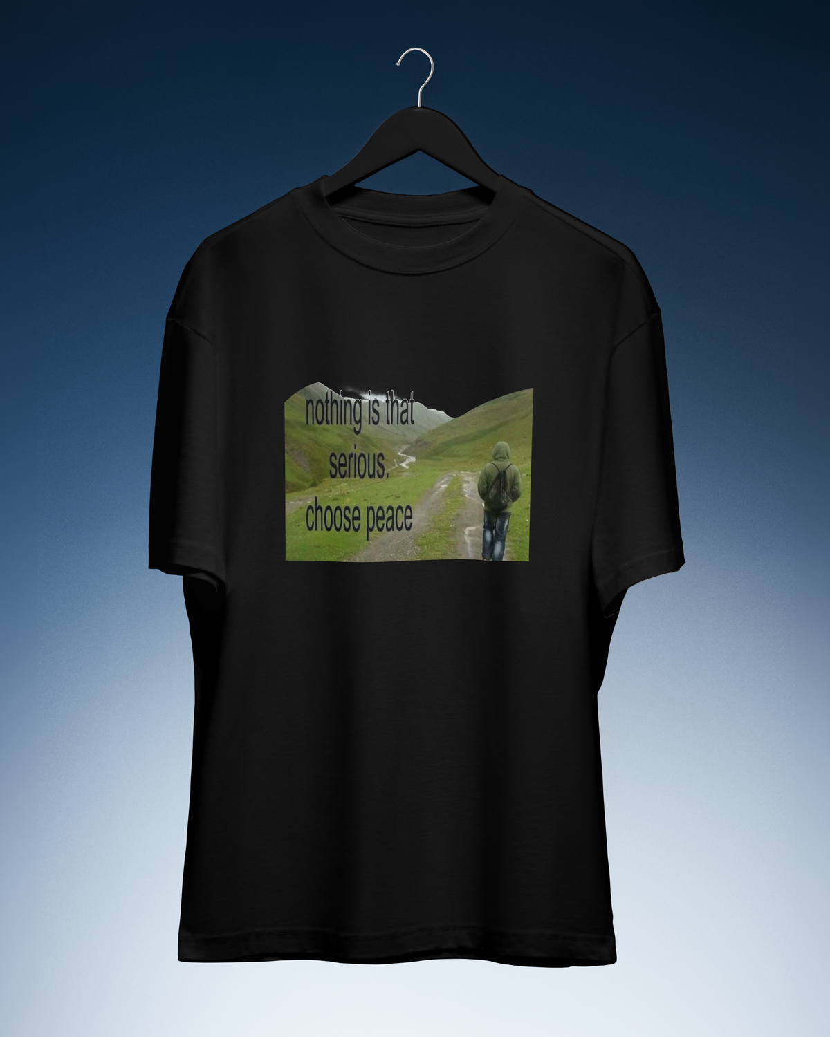 DIYANYONE Original "CHOOSE PEACE" Cotton T-Shirt - Nature product image 6