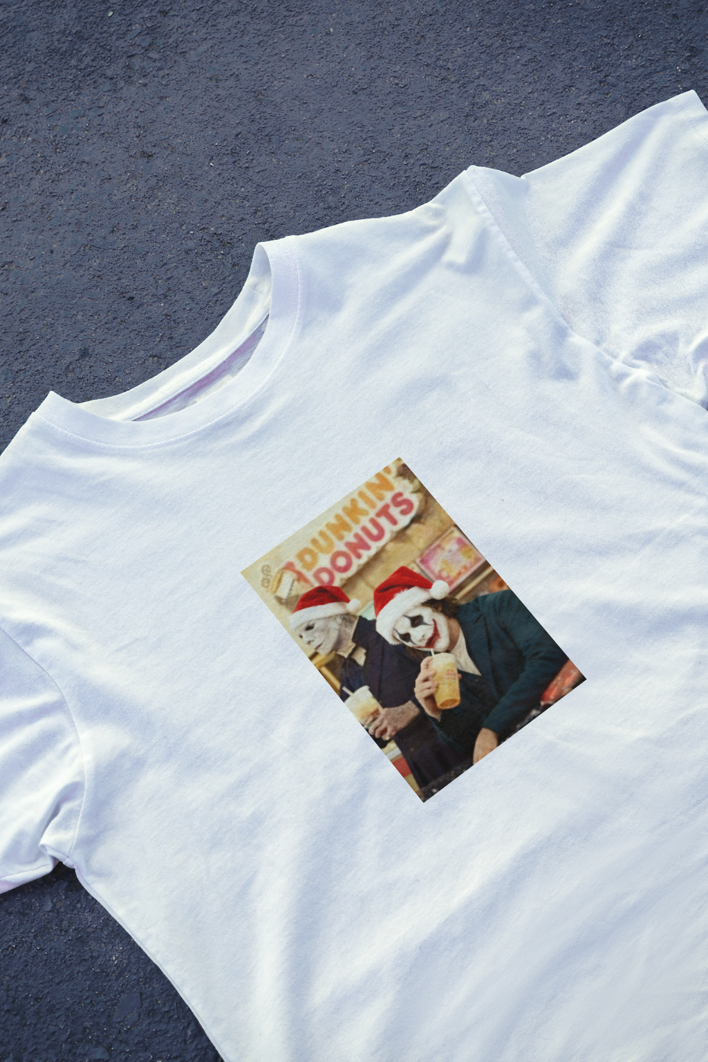 DIYANYONE Original Horror Icons Christmas Cotton T-Shirt product image 2