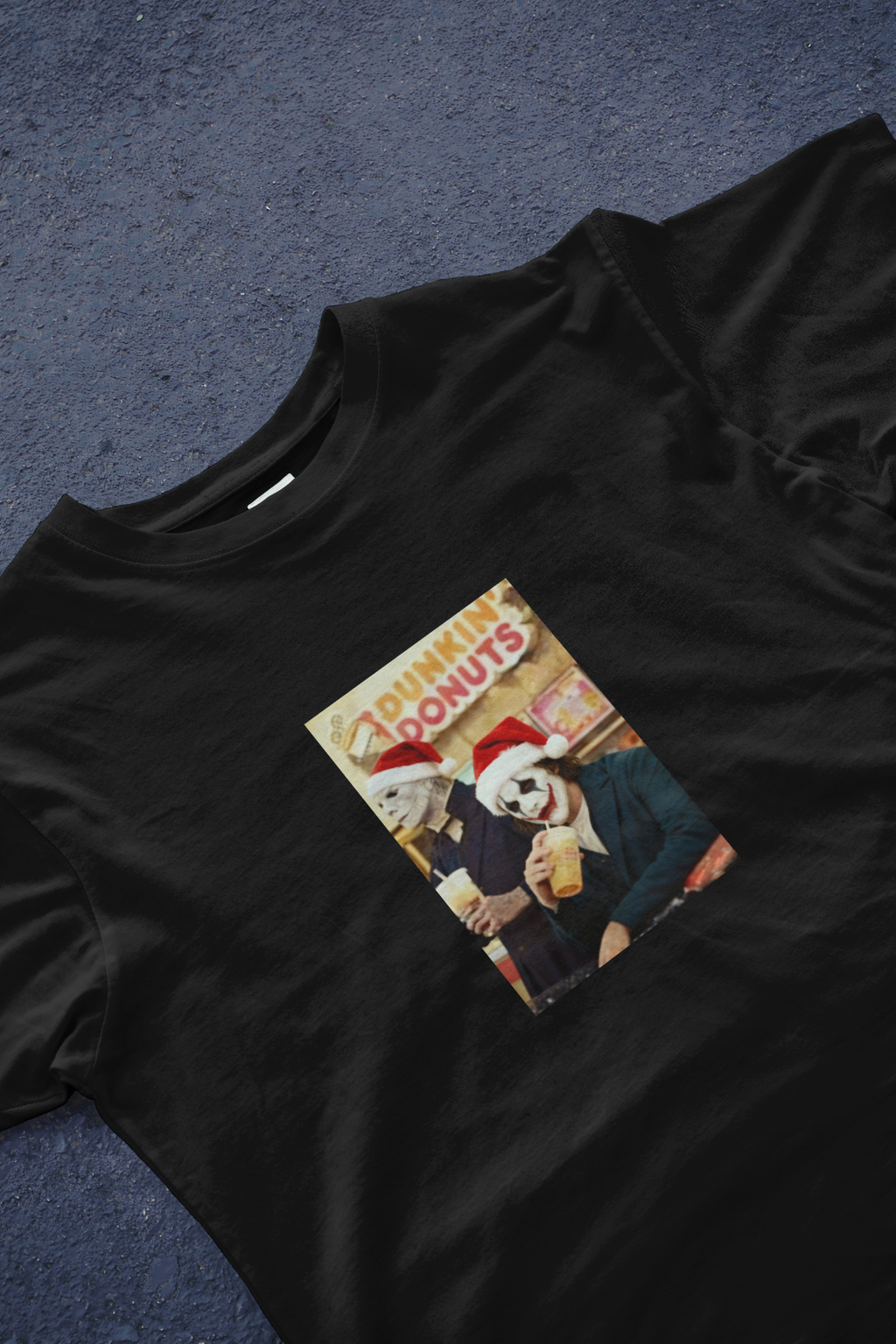 DIYANYONE Original Horror Icons Christmas Cotton T-Shirt product image 5