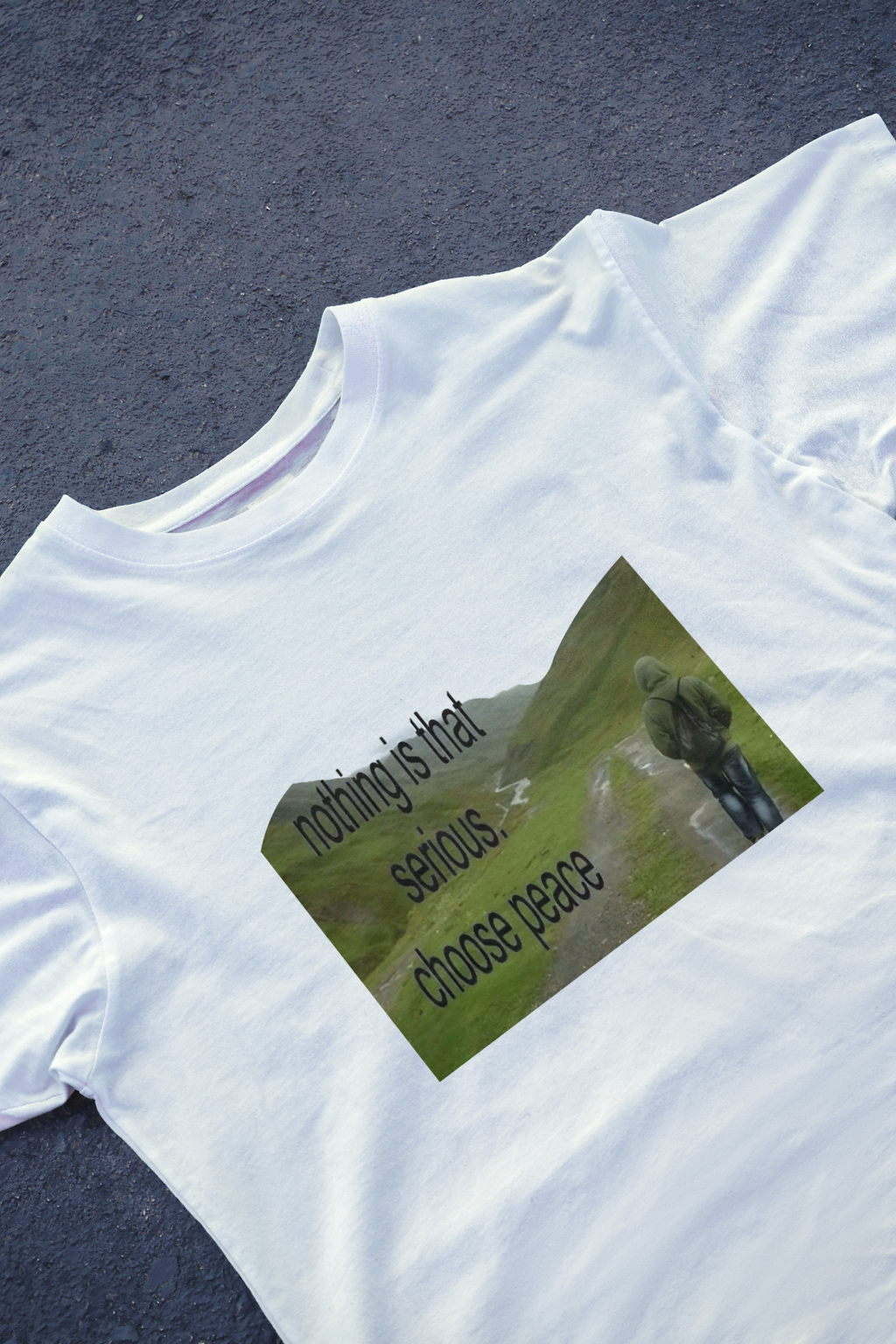 DIYANYONE Original "CHOOSE PEACE" Cotton T-Shirt - Nature product image 4