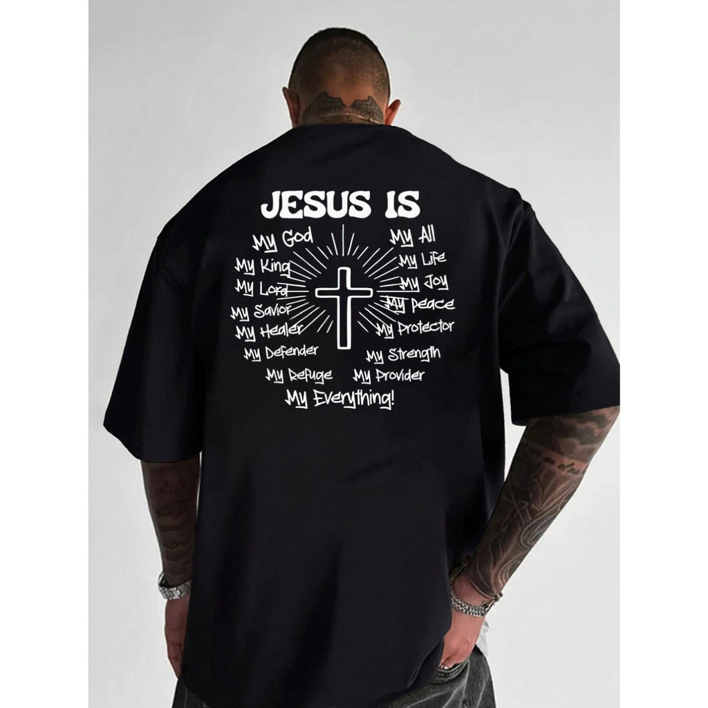 Men's Graphic T-Shirt Jesus Cross Faith Daily Wear 100% product image 2