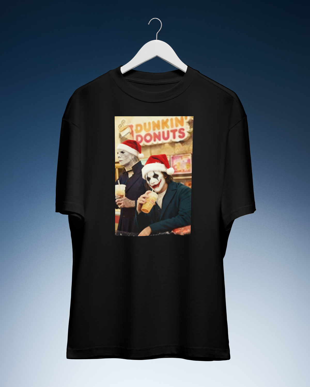 DIYANYONE Original Horror Icons Christmas Cotton T-Shirt product image 4