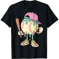100% Cotton Ice Cream Drip Baseball Spots For Girls T-Shirt product image 1