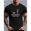 Men's Stick Figure Meme T-Shirt - Funny Black Humor Letter product image 1