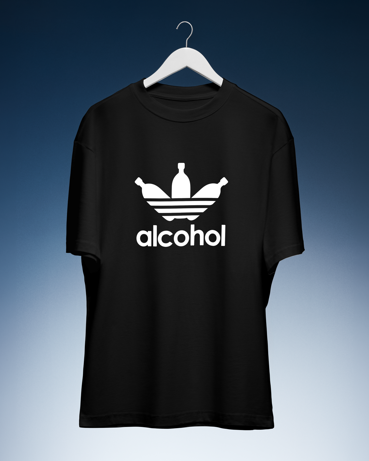 DIYANYONE Original "ALCOHOL" Cotton T-Shirt - Pub Culture product image 2