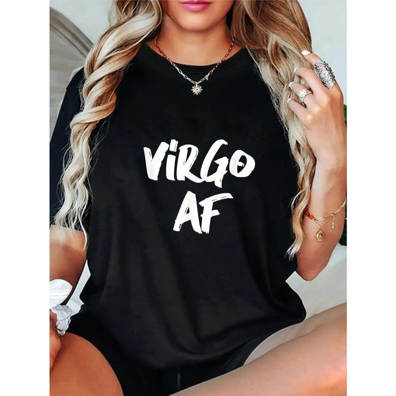 100% Cotton Virgo AF Zodiac Sign Horoscope Birthday Funny product image 1