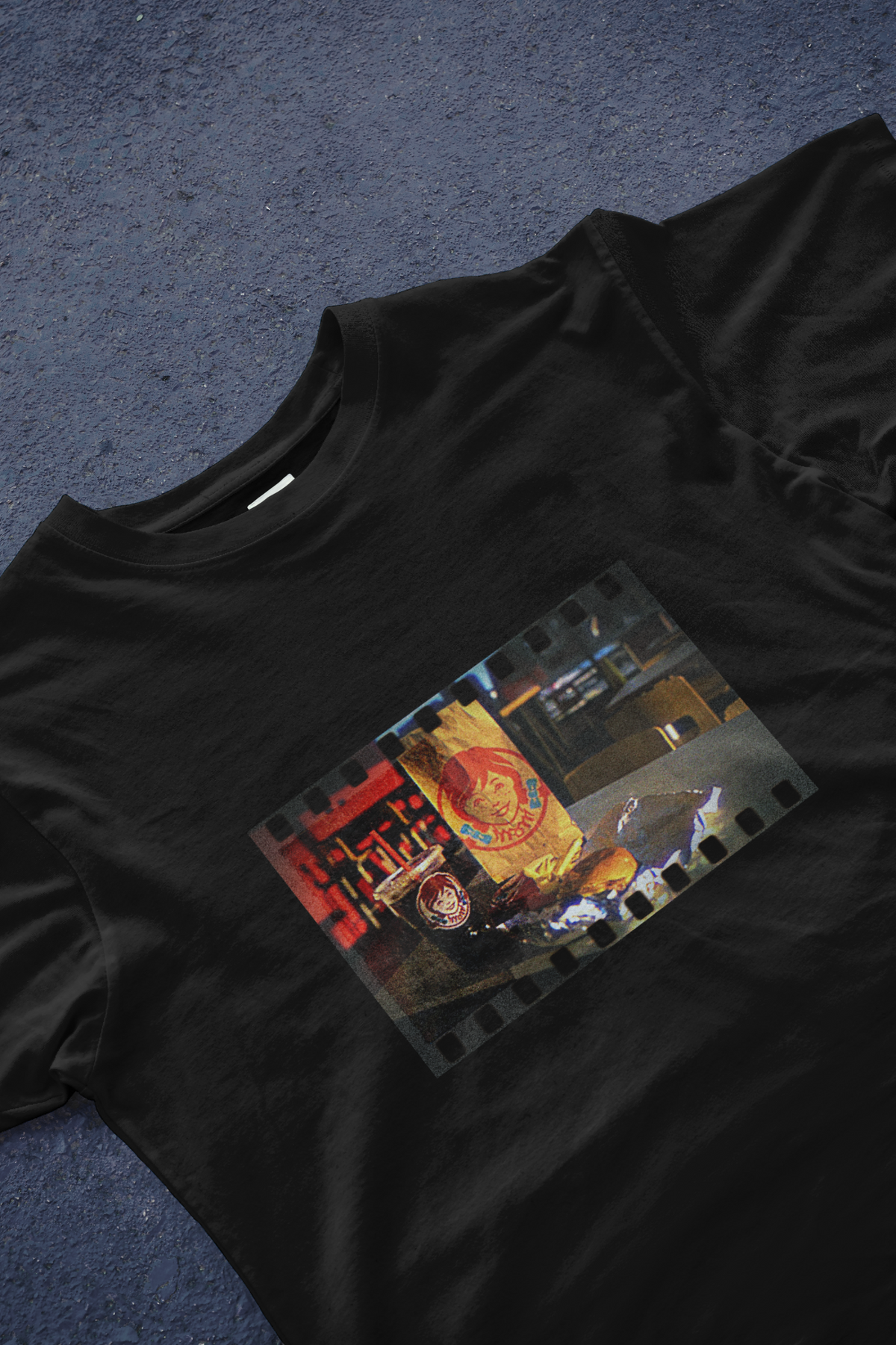 DIYANYONE Original Wendy's Retro Film Cotton T-Shirt product image 2
