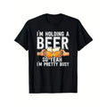 Holding Beer So Yeah Pretty Busy Funny Party Casual Lover product image 1