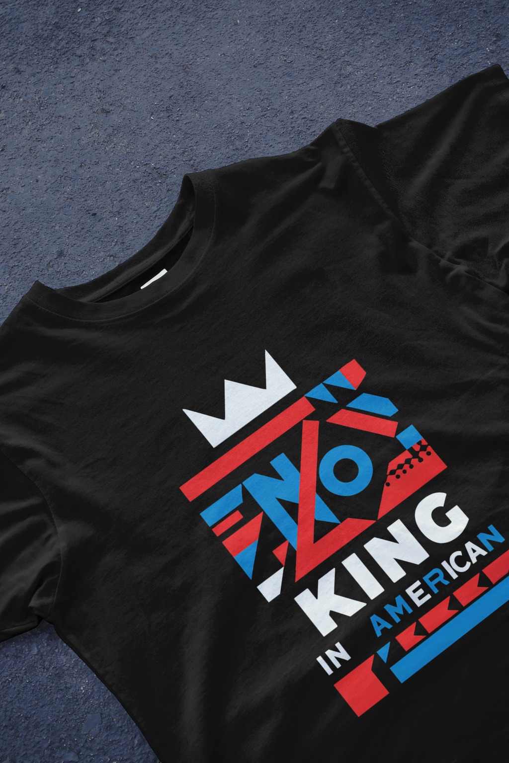 DIYANYONE Original Cotton Tee: NO KING IN AMERICAN product image 6