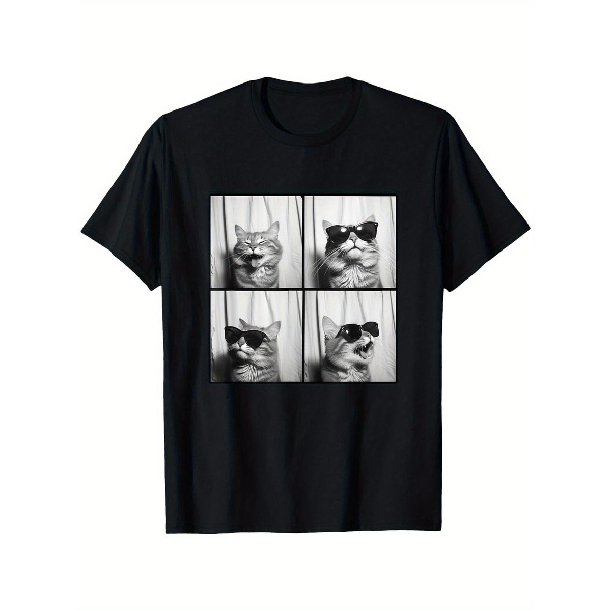 Fun Cool Cat Selfie T-Shirt | Short Sleeve Graphic Tee product image 10