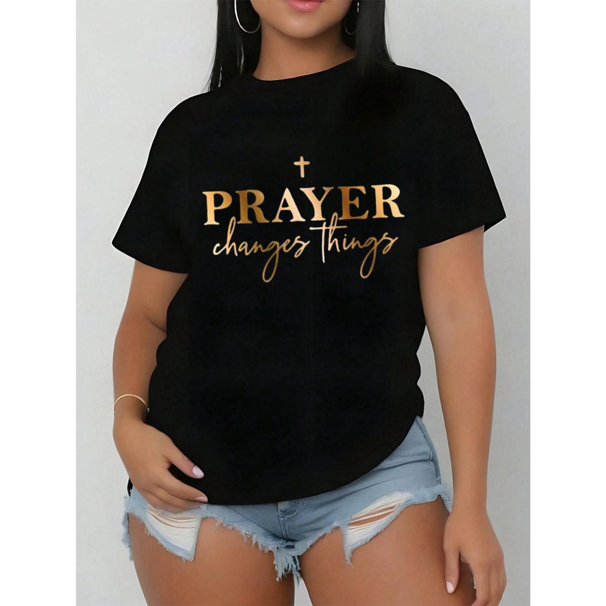 Men's Prayer T-Shirt/Golden Changes Things" Verse Design product image 1