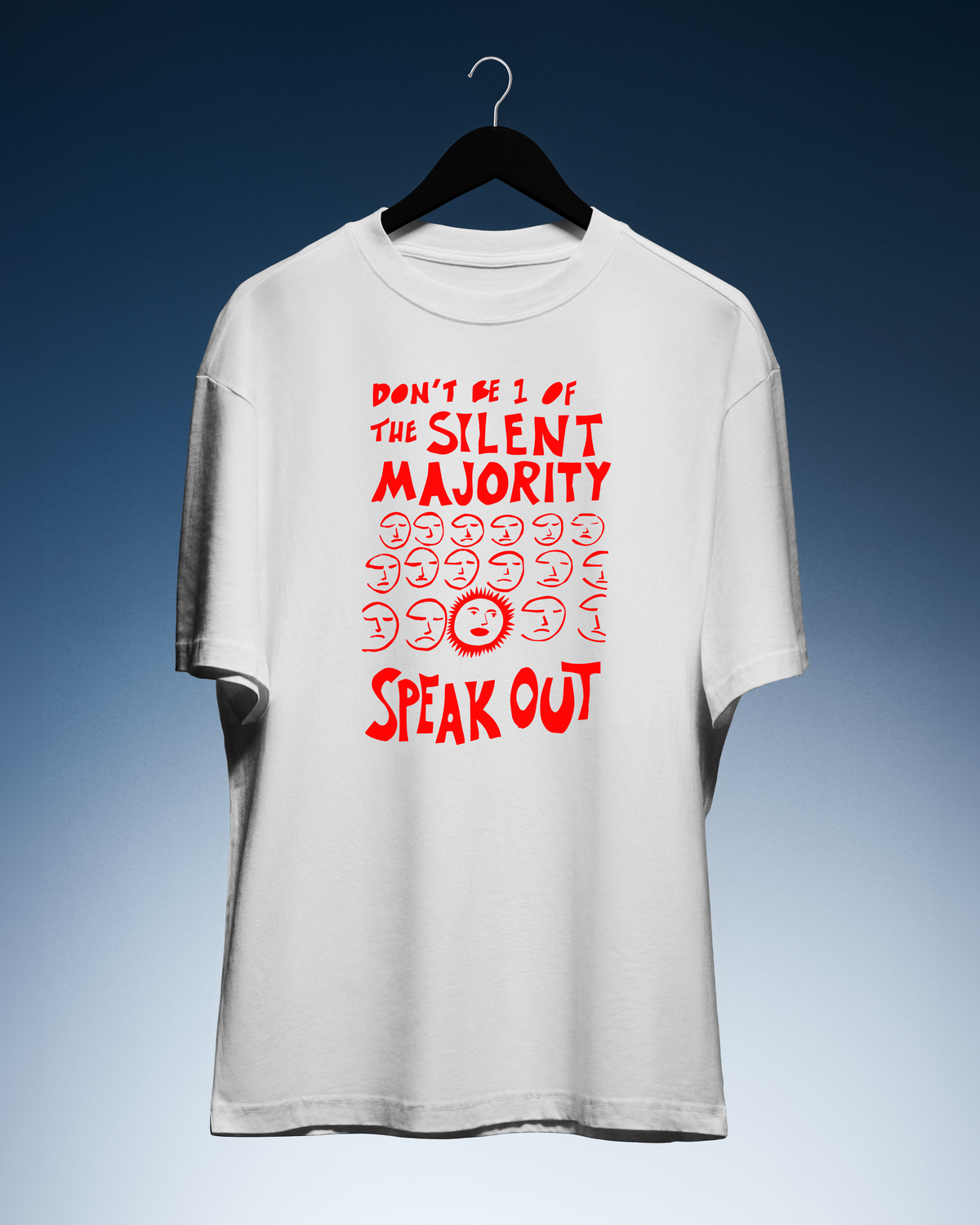 DIYANYONE Original "SILENT MAJORITY SPEAK OUT" Cotton product image 4
