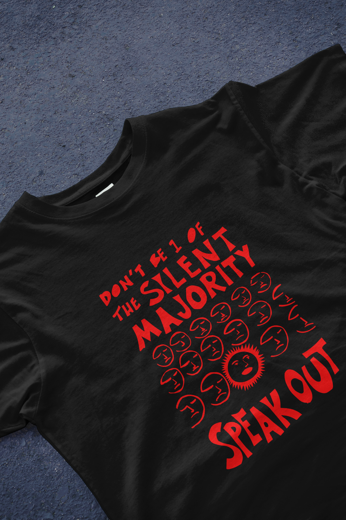 DIYANYONE Original "SILENT MAJORITY SPEAK OUT" Cotton product image 2