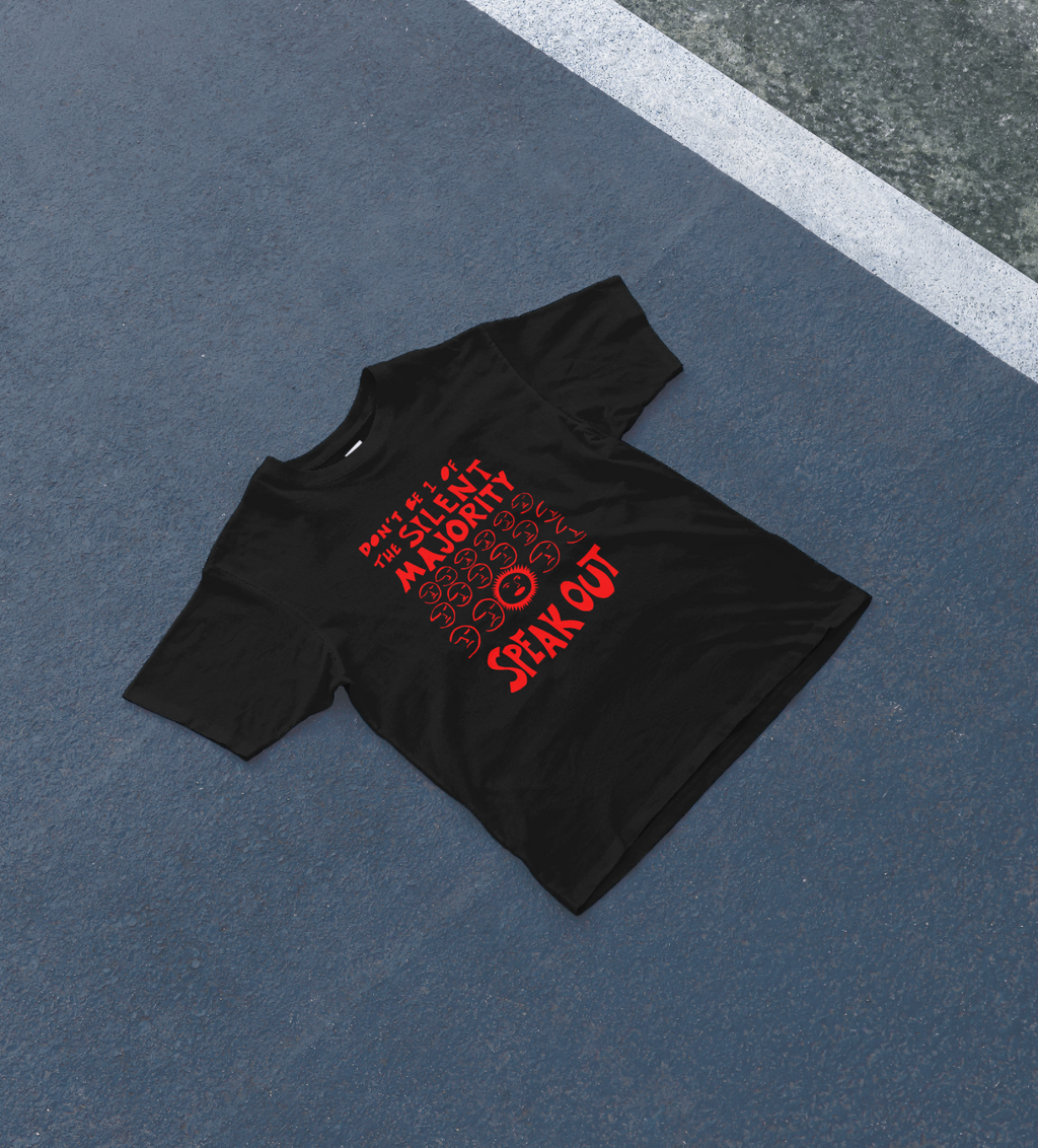 DIYANYONE Original "SILENT MAJORITY SPEAK OUT" Cotton product image 1