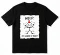 Men' & Funny "Help I' Pinned" Sticky Humor T-Shirt - Retro product image 1
