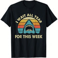 I Wait All Year For This Week - Shark Lover Ocean Wildlife product image 1