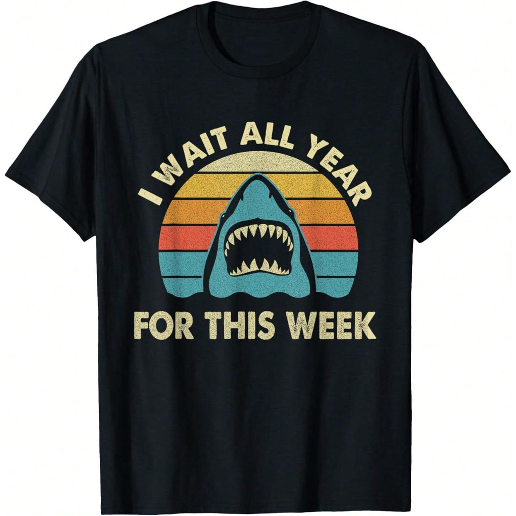 I Wait All Year For This Week - Shark Lover Ocean Wildlife product image 1