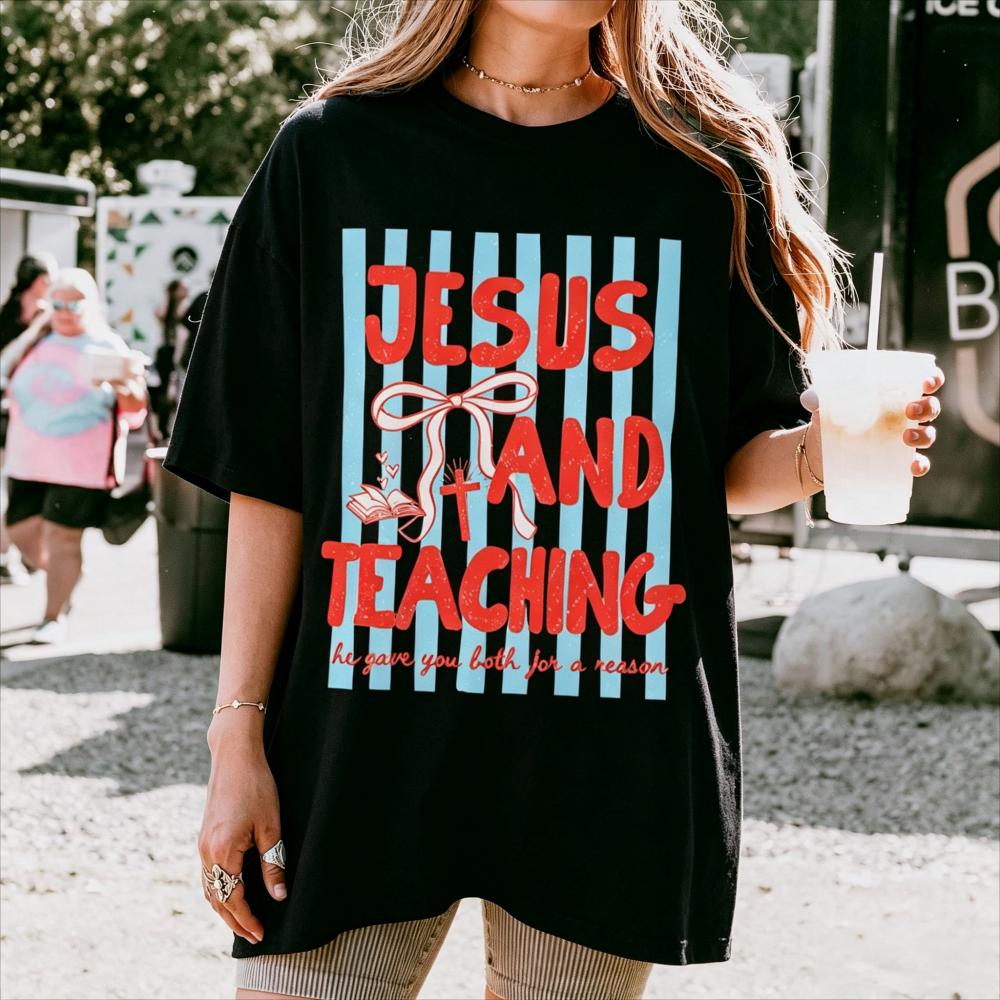 Artsadd Christian Teacher Tee, 100% Cotton Unisex T-Shirt product image 2
