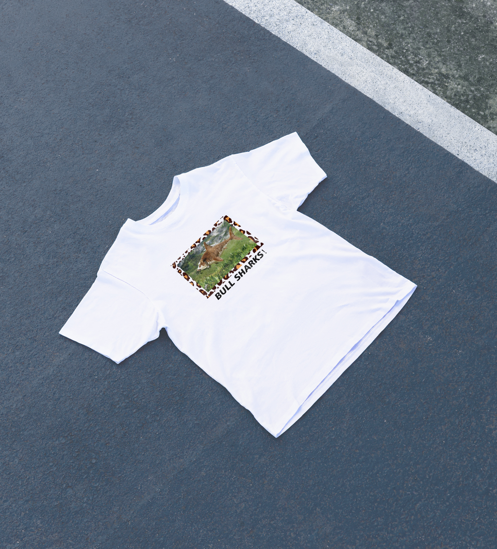 DIYANYONE Original Cursed Image Tee: 'Bull Sharks!' Meme product image 4