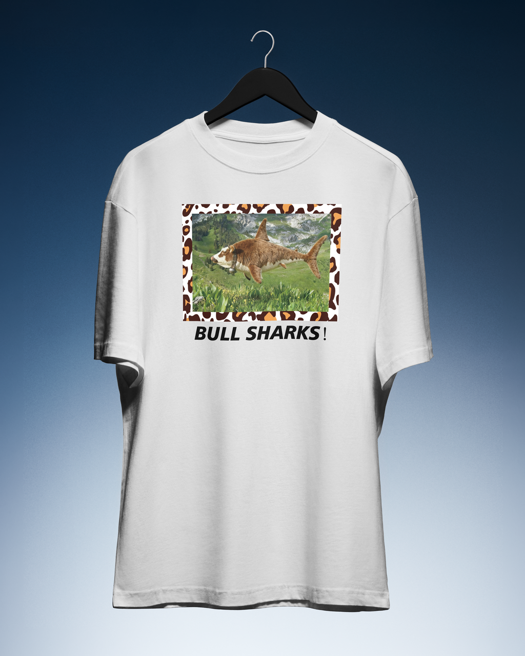 DIYANYONE Original Cursed Image Tee: 'Bull Sharks!' Meme product image 1