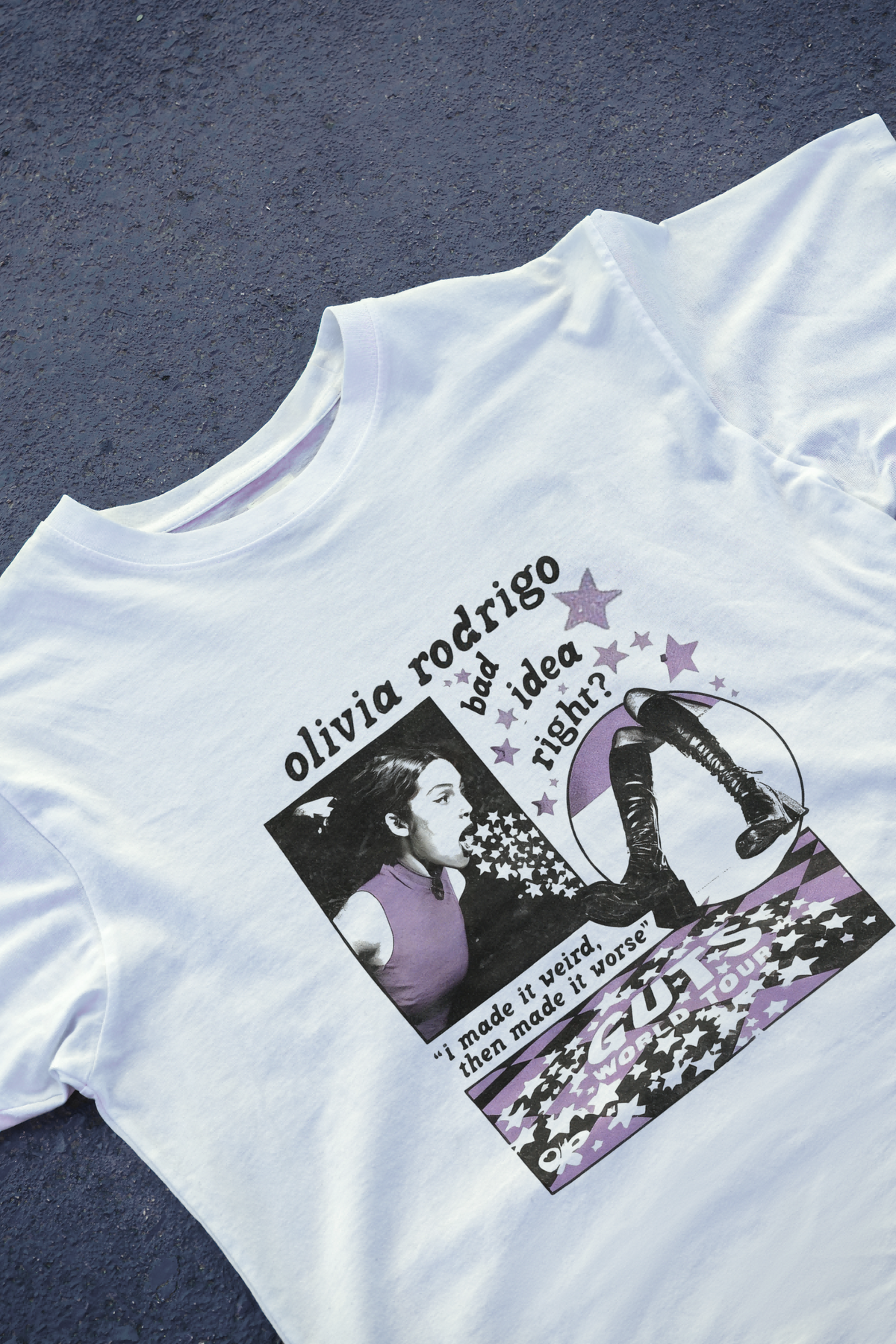 DIYANYONE Original Olivia Rodrigo "Bad Idea Right?" Cotton product image 2