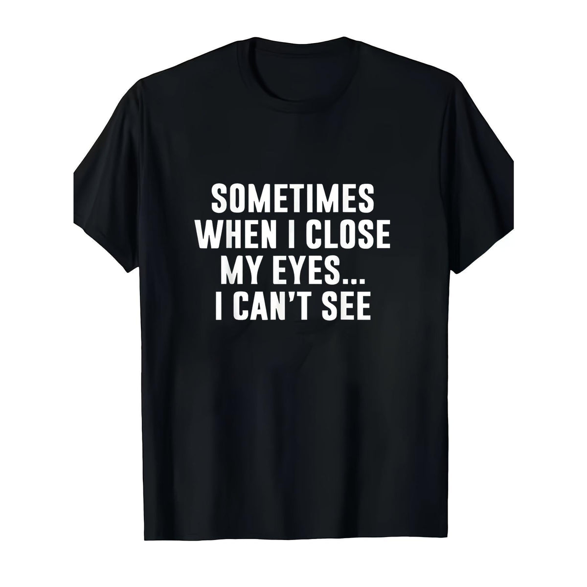 Fun Printed TShirt Black Short Sleeve Round Neck Casual product image 1
