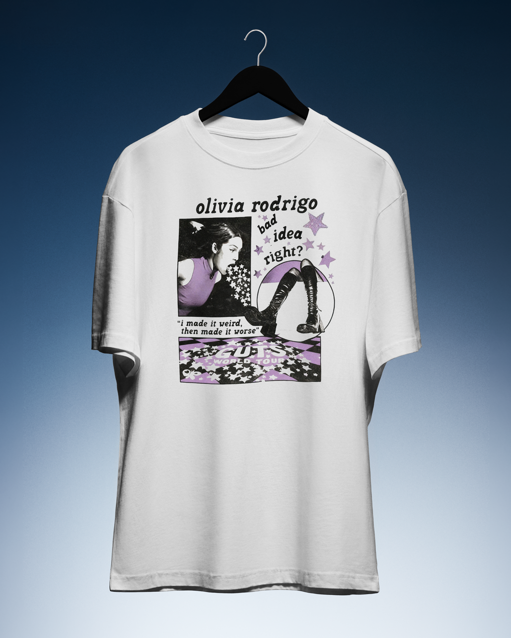 DIYANYONE Original Olivia Rodrigo "Bad Idea Right?" Cotton product image 1