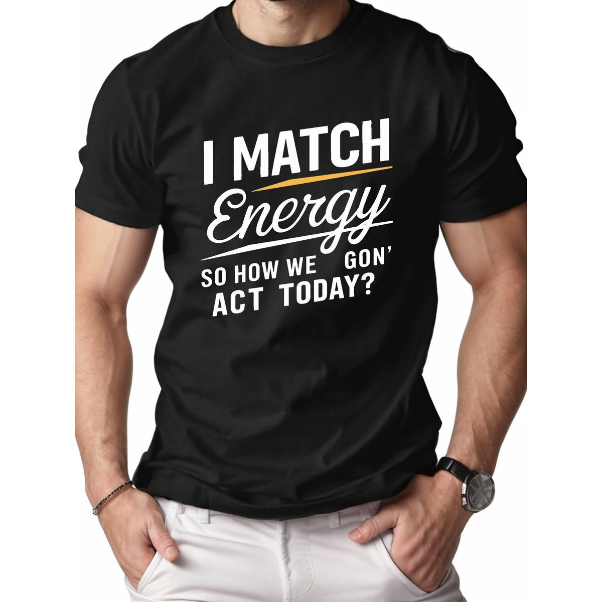 I MATCH Energy Cotton Men's T-Shirt Comfort Edition, 1 product image 1