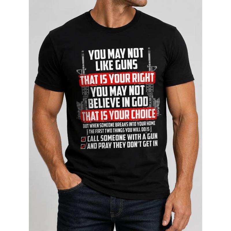 Men'S Gun Rights T-Shirt - 2A Advocacy Design with "You May product image 2