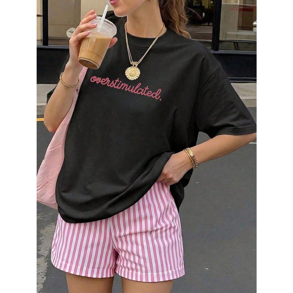 Women's Casual Short Sleeve Round Neck Printed Pattern Tee product image 2