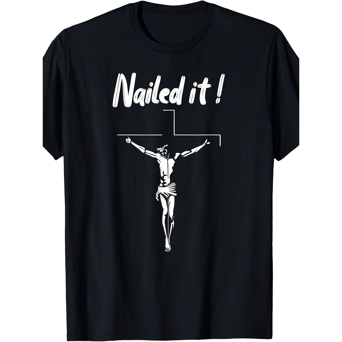 Jesus Nailed It Atheist Punk Goth TShirt Unisex Retro product image 1