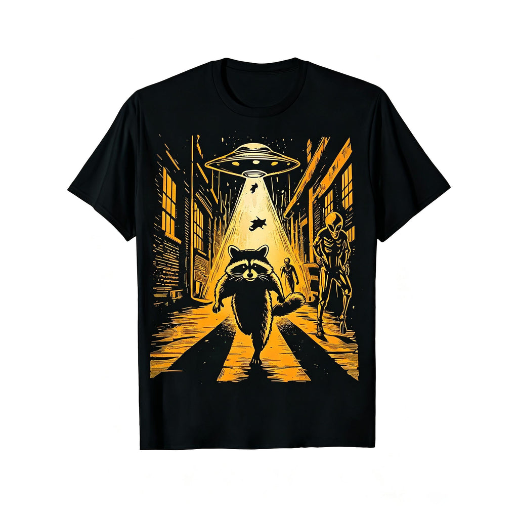 Casual Graphic T-Shirt (Alien Encounter with Animal Theme) product image 1