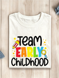 Team Early Childhood Graphic T‑Shirt for Women, Preschool product image 1