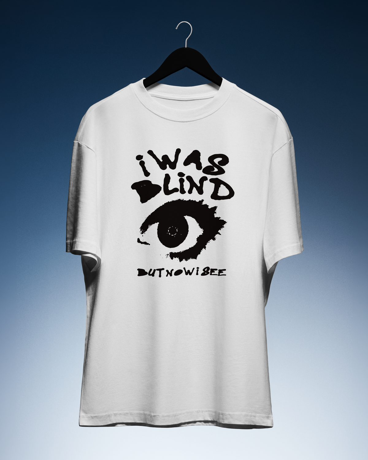 DIYANYONE Original "I WAS BLIND" Cotton T-Shirt product image 2